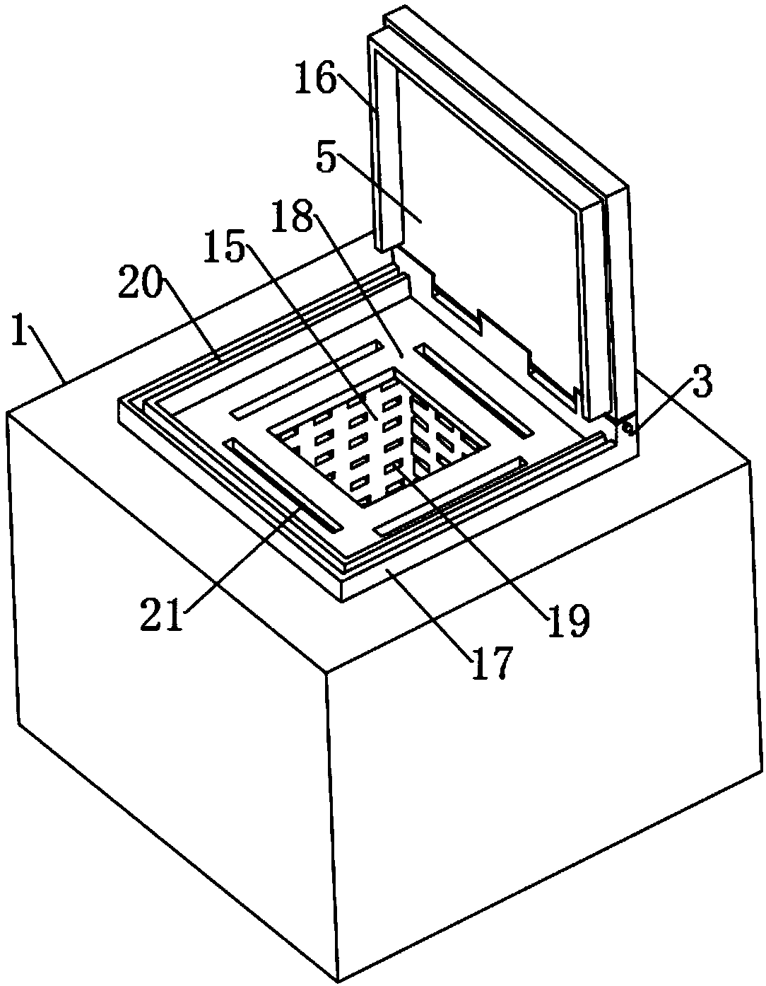 Water-bath-type food rapid-thawing apparatus