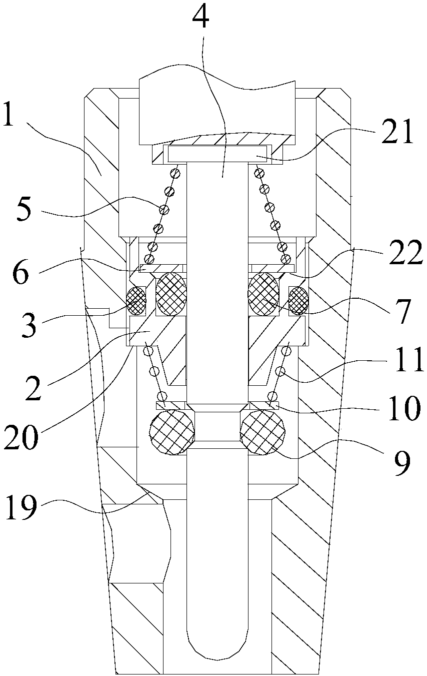 A gas cock valve