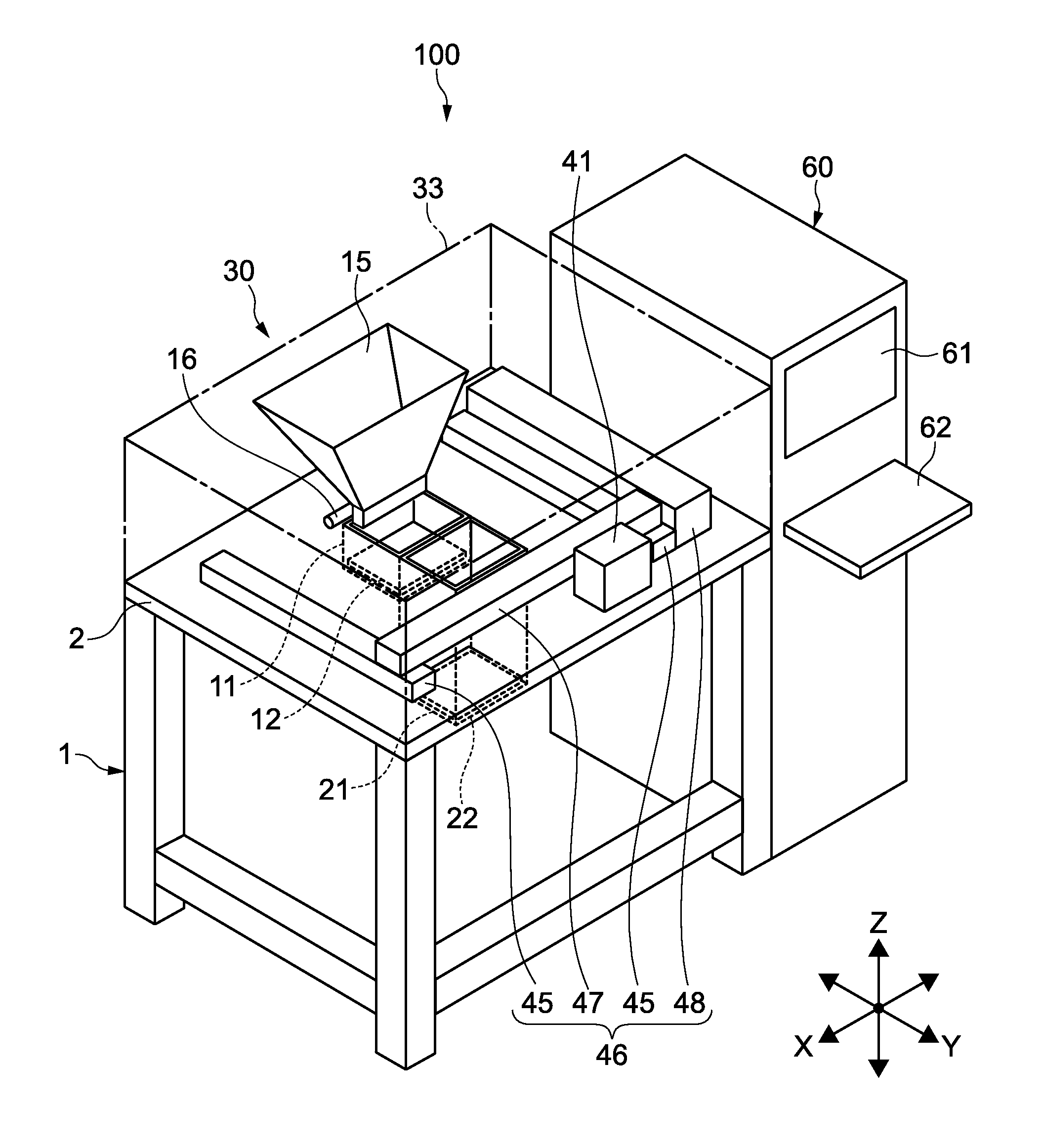 Modeling apparatus, powder removing apparatus, modeling system, and method of manufacturing a model