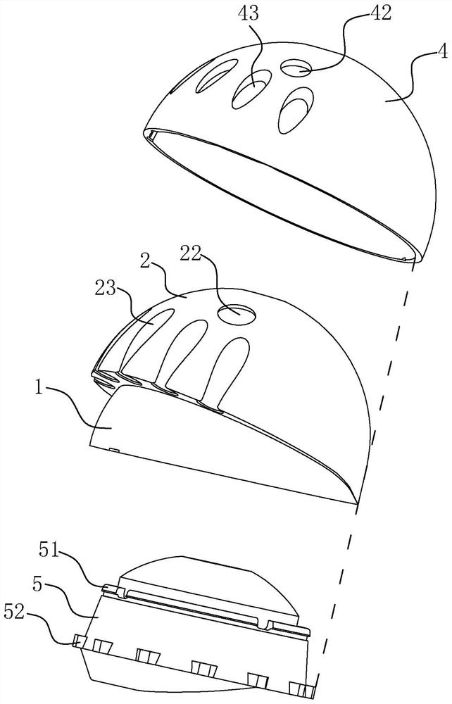 A revision acetabular cup for reconstructing the anatomical center of rotation of the acetabulum