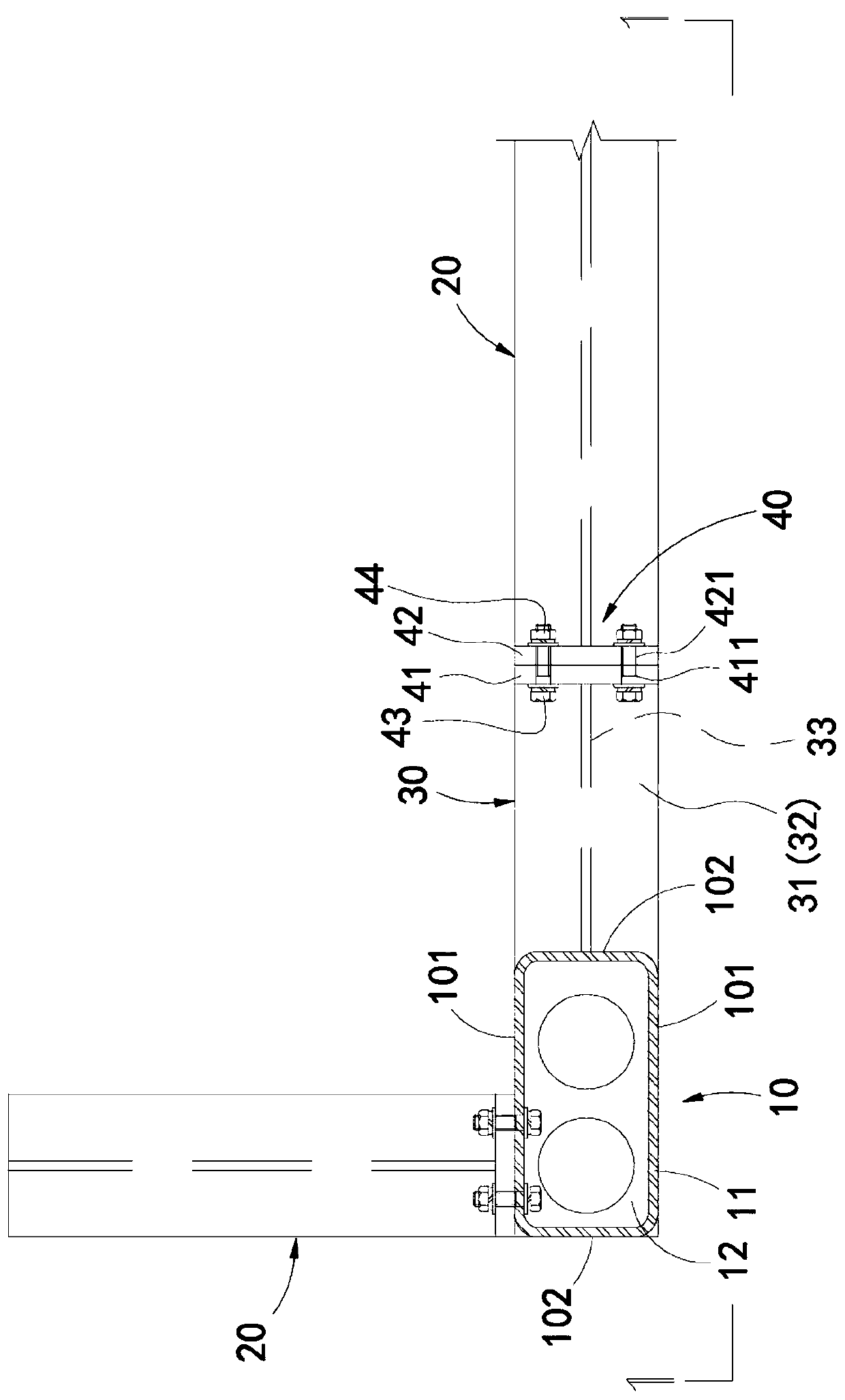 Assembling type steel structure residence system and node installation method thereof