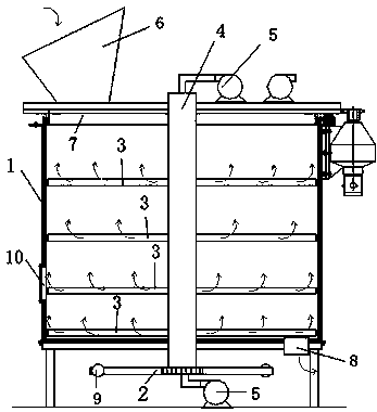 Vertical mixing fermentation tank