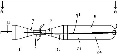 Flexible shaft assembly of cattle abomasum left displacement surgical reduction apparatus