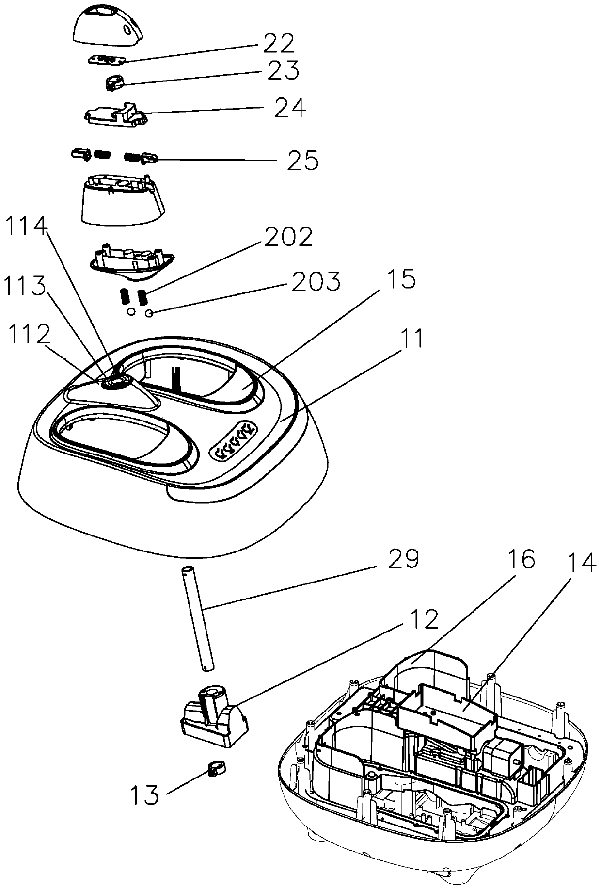 Lower limb massage device