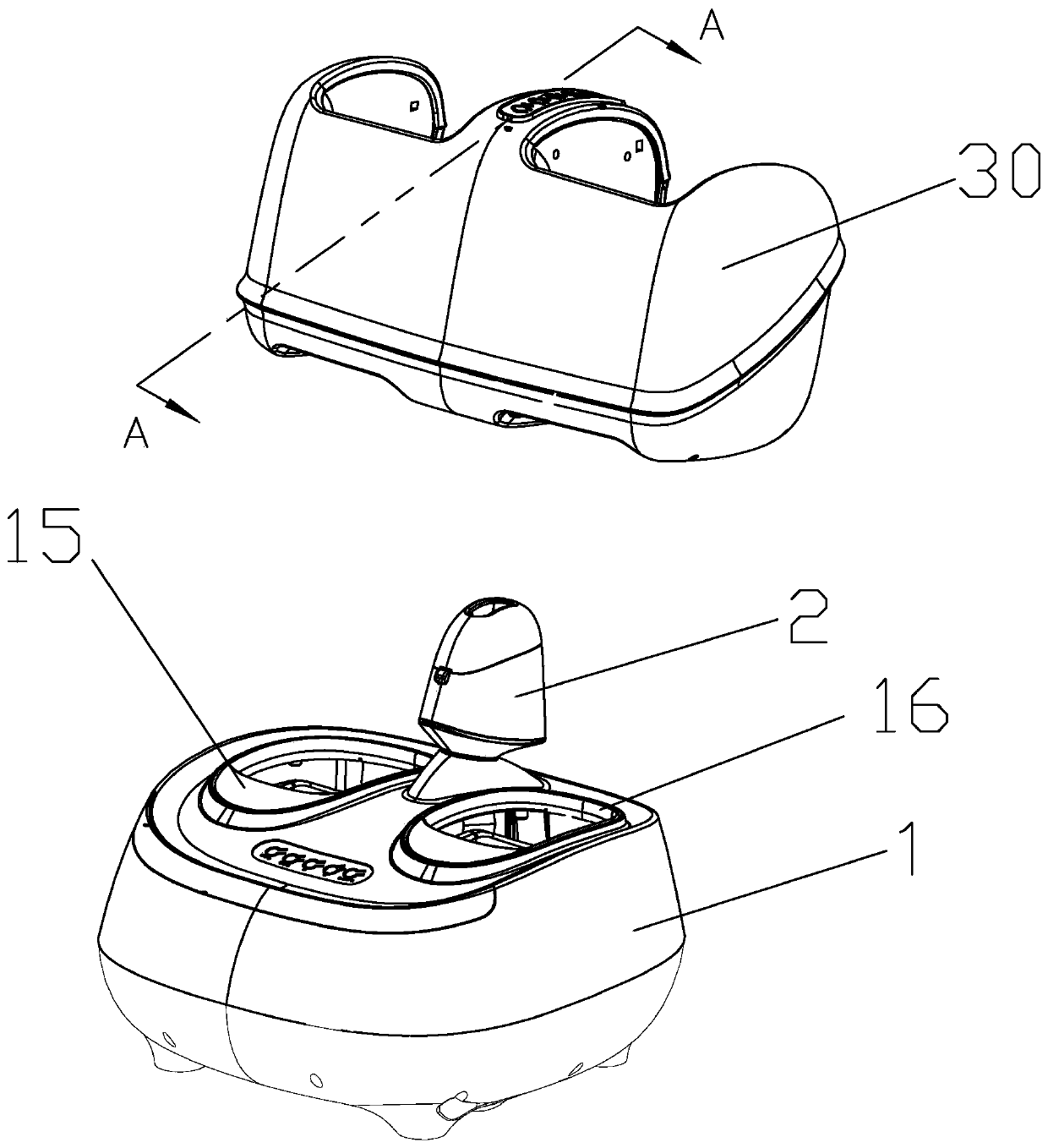 Lower limb massage device