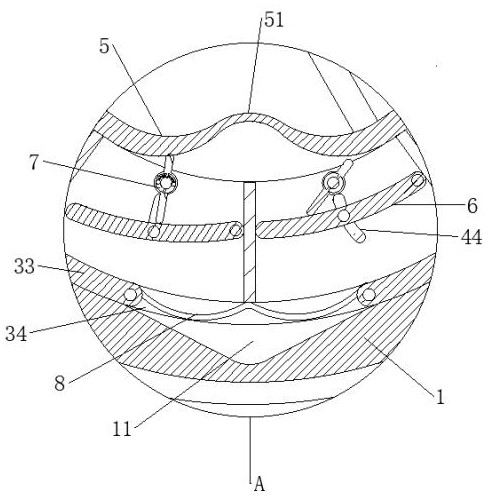 A cleaning device for rto regenerative waste gas oxidation furnace