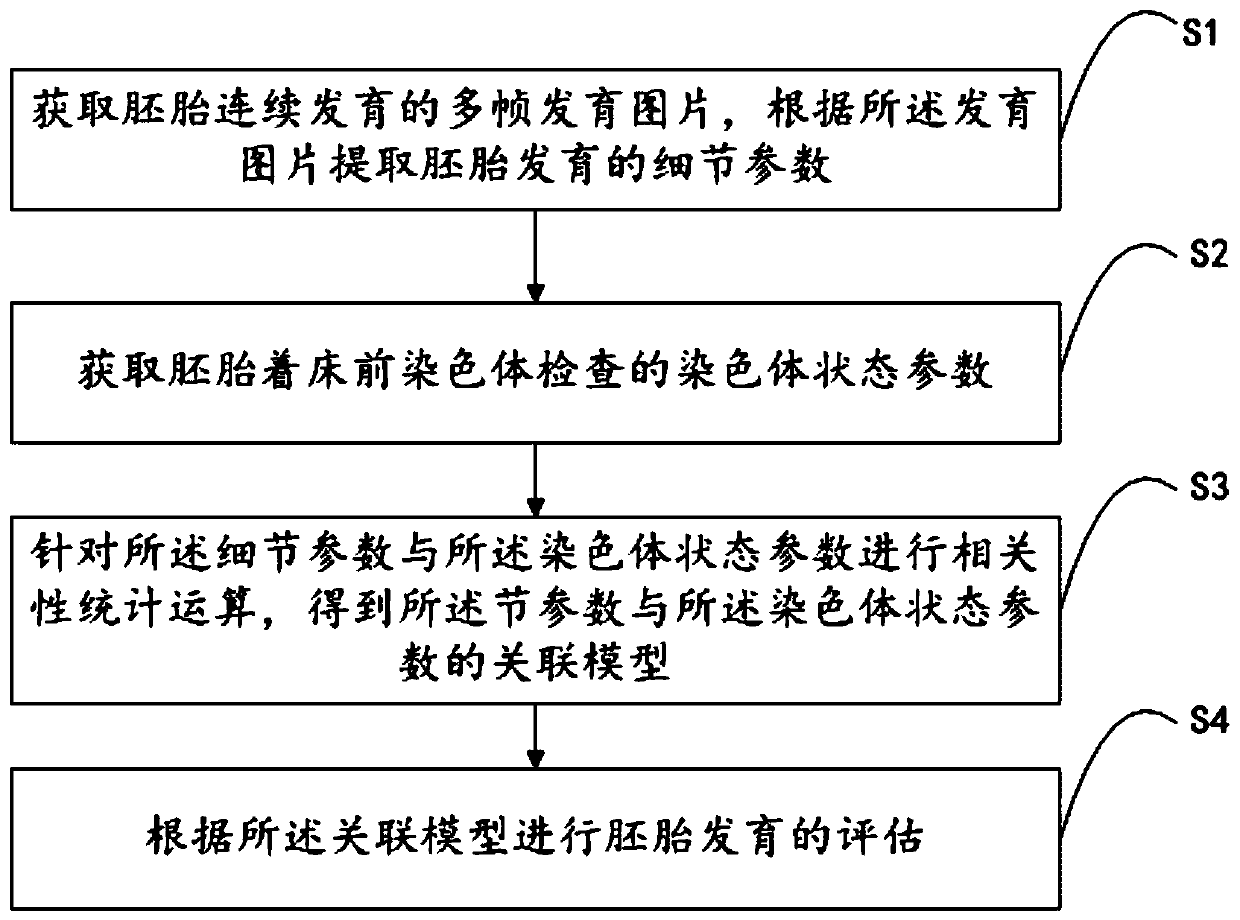 Embryo noninvasive evaluation method and device