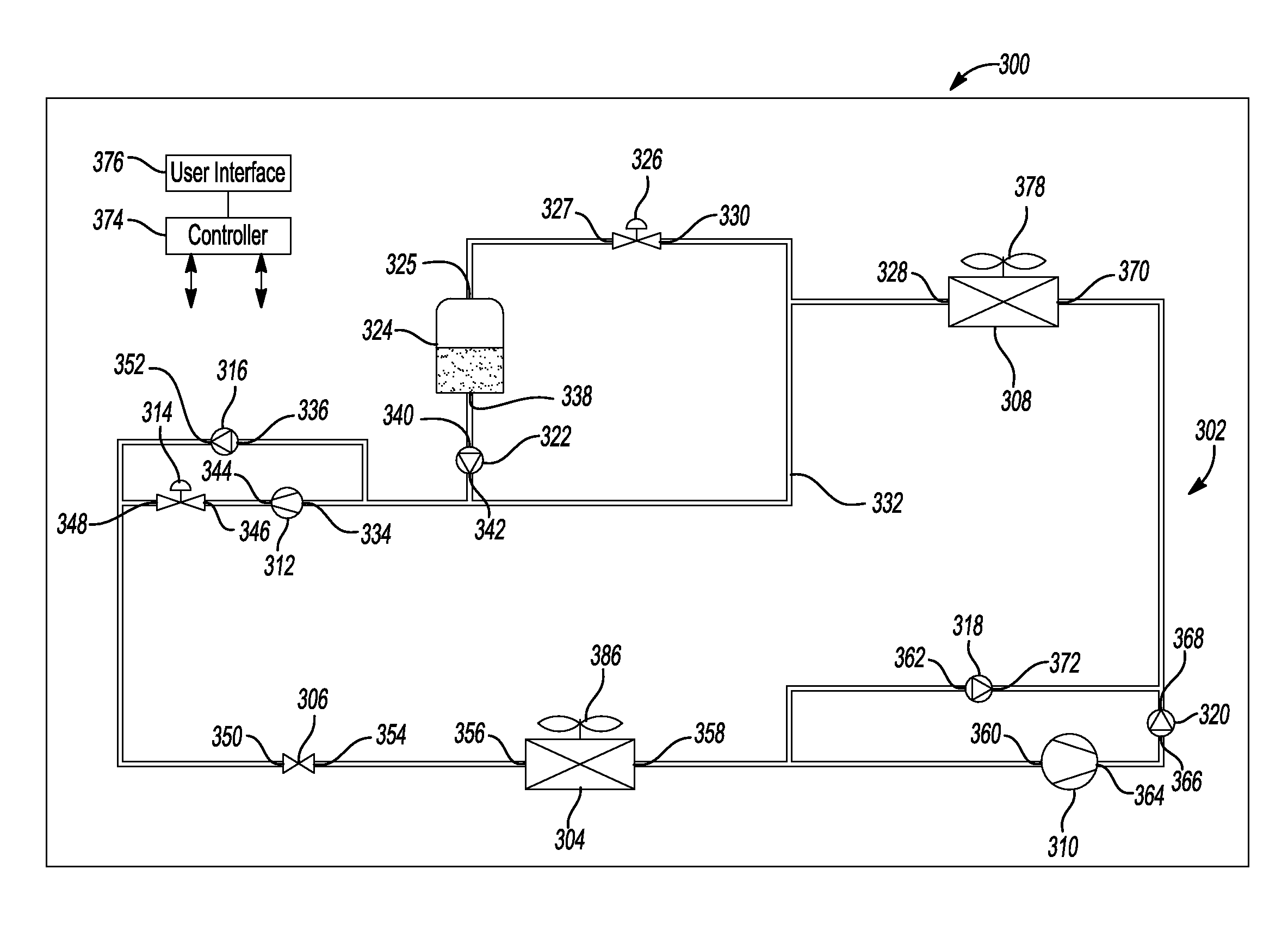 Receiver tank purge in vapor compression cooling system with pumped refrigerant economization