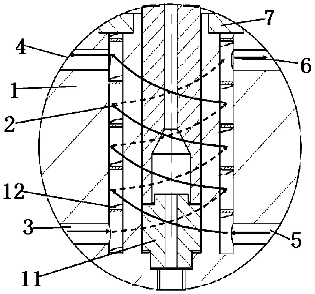 Cooling structure of cylinder cover of diaphragm compressor