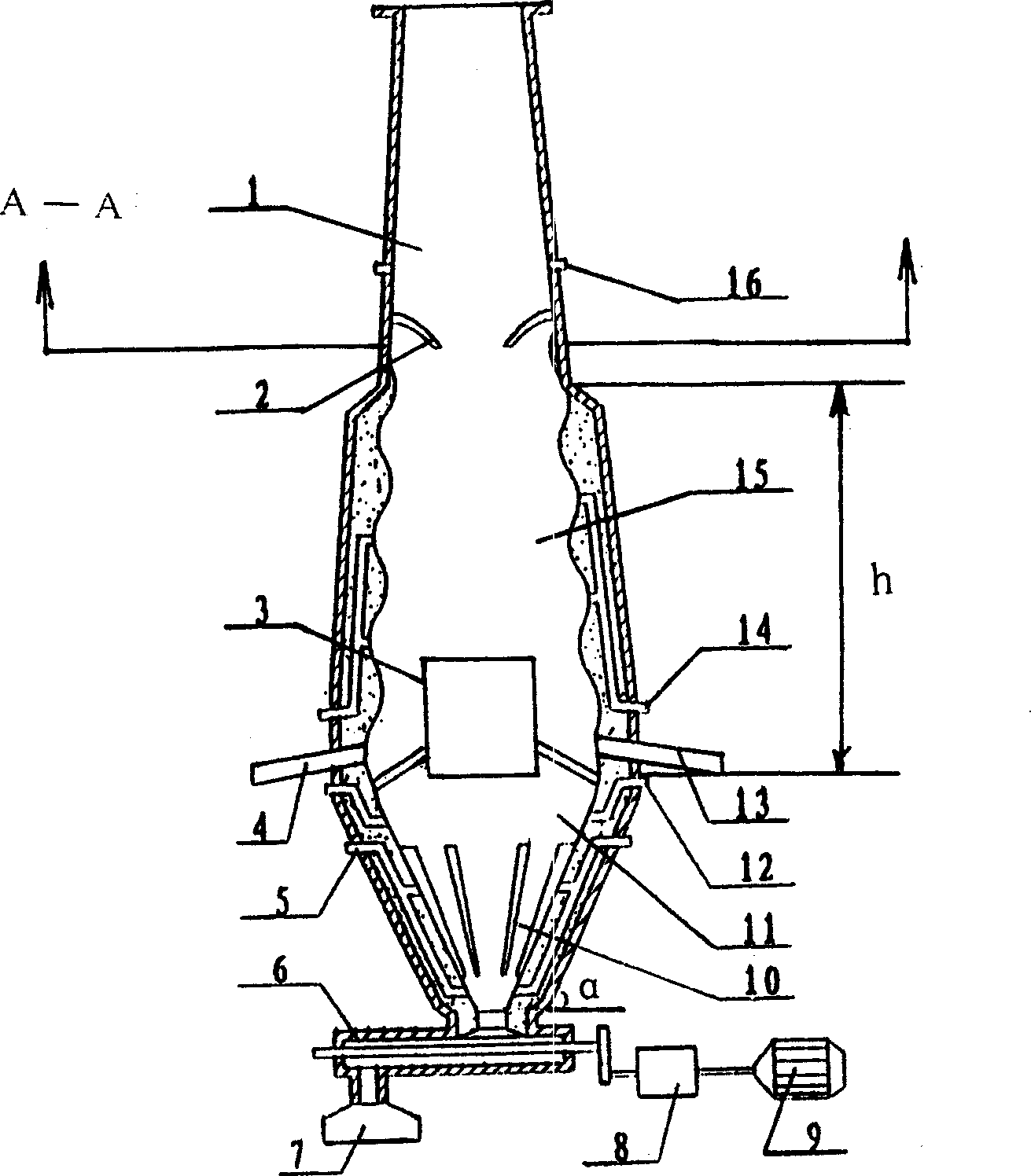 Dust cloud combustion furnace