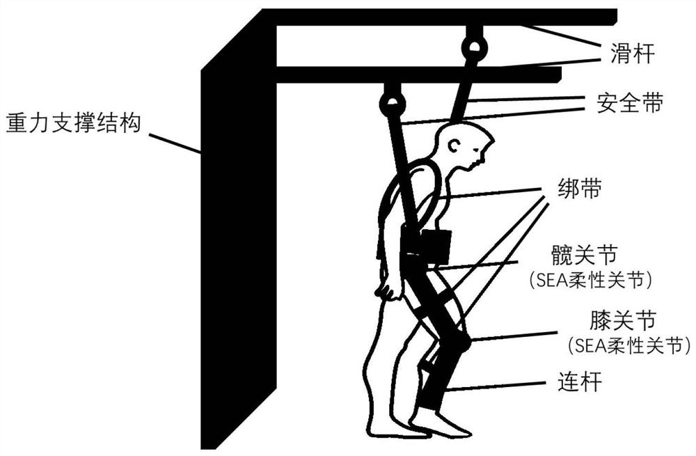 Flexible lower limb exoskeleton rehabilitation unit construction method based on digital twinning and system thereof