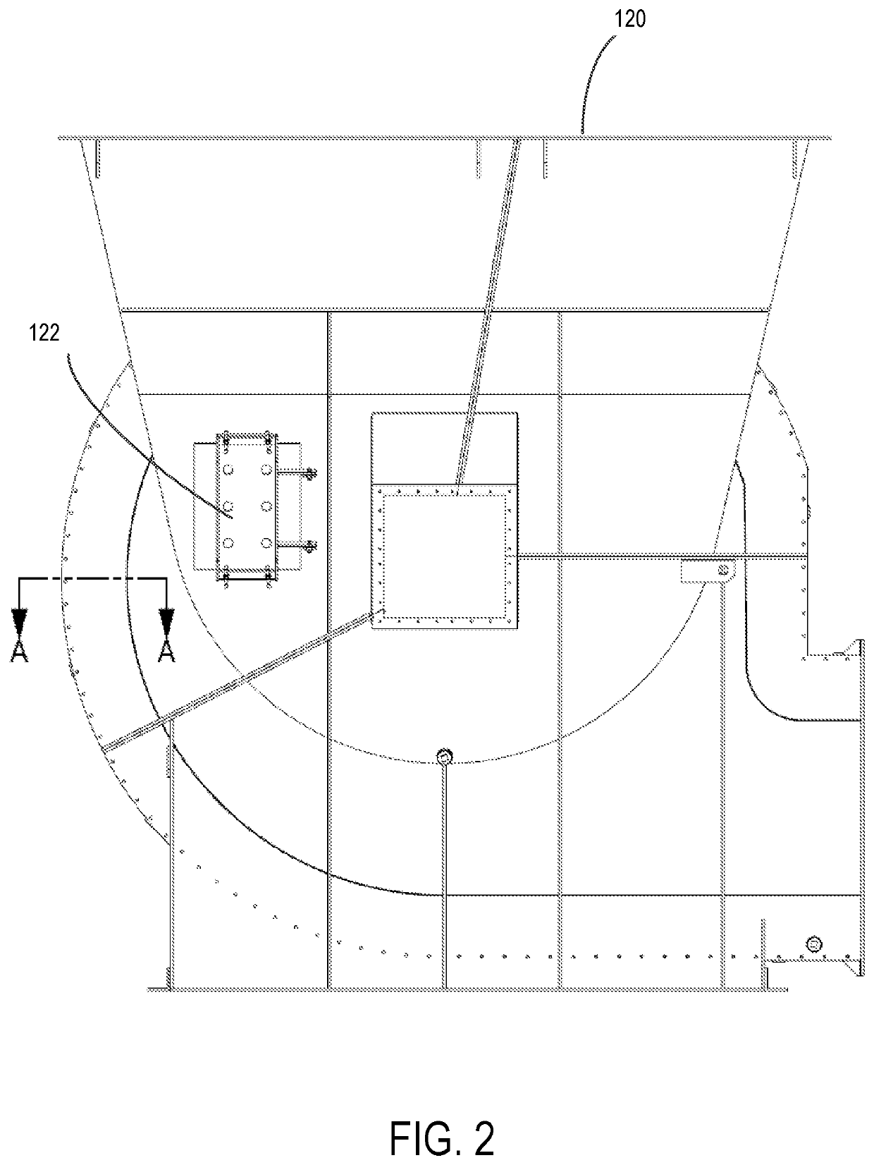 Industrial fan housing assembly with replaceable scroll