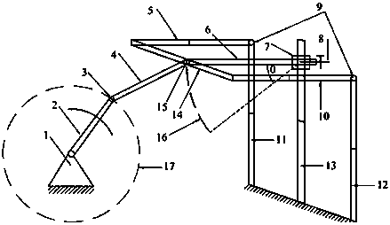 A test device for bending fatigue life of coiled tubing