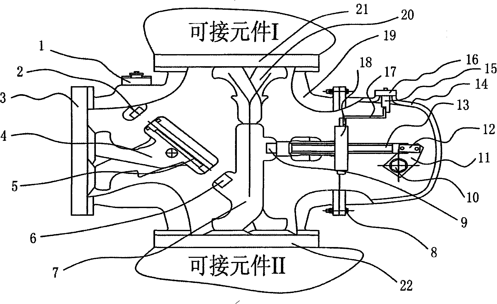 Composite perpendicular isolating switch with fast ground switch