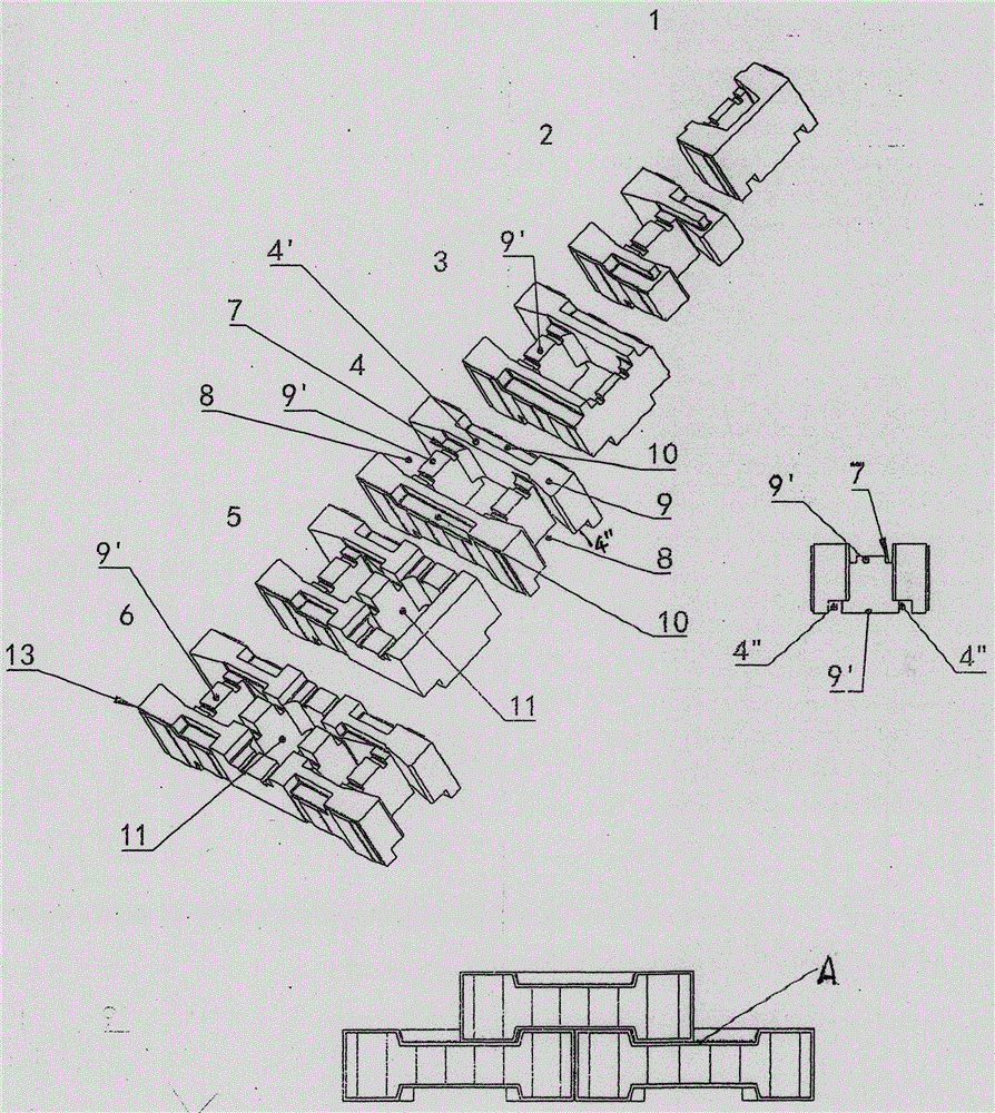 Structural columns assembled by interlocked combination building blocks and assembling equipment