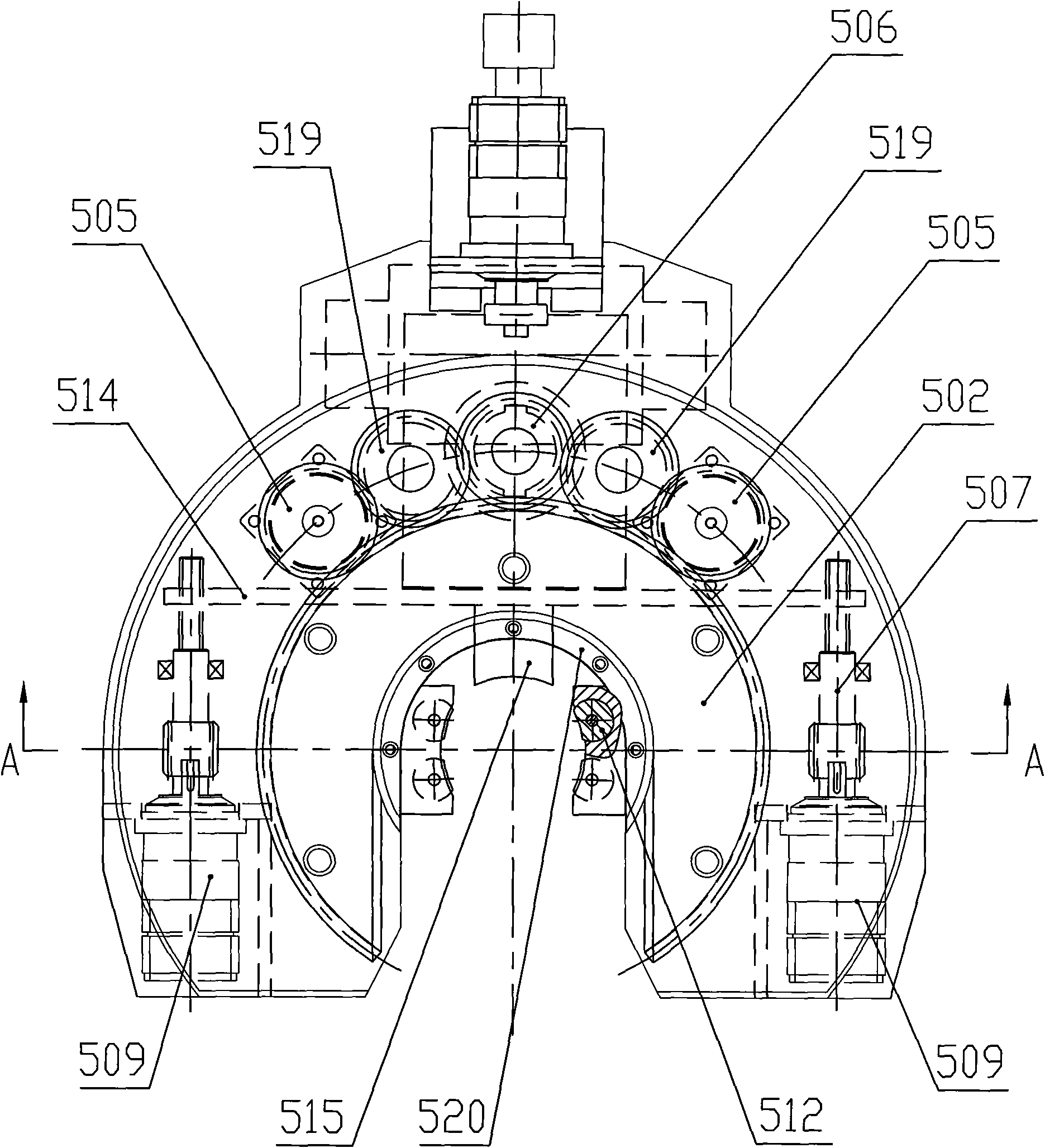 Screwing and buckling clamp for connecting and disassembling drill rod and sleeve pipe