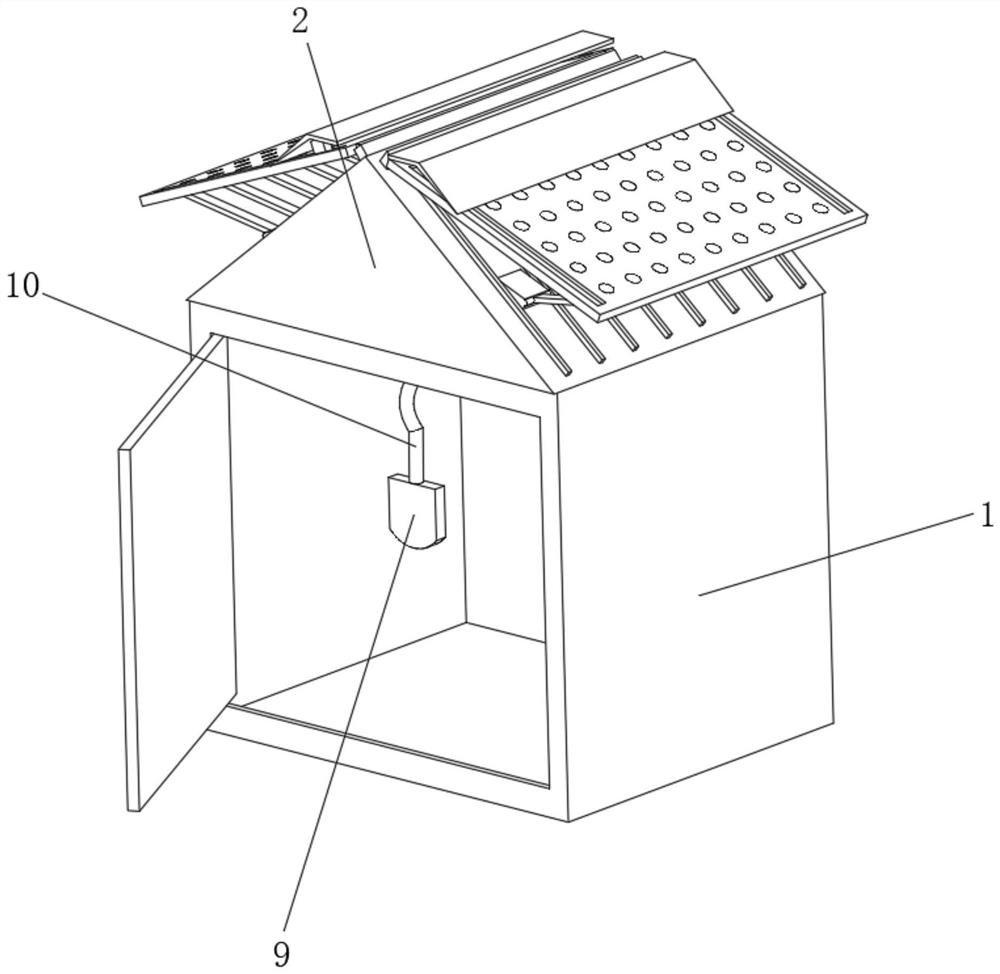 Bird-repellent power distribution cabinet