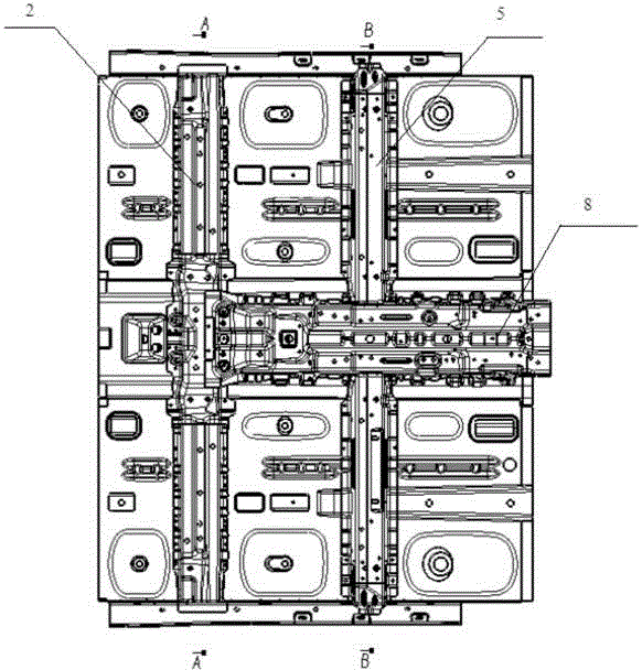 Front floor assembly structure suitable for platform vehicle type