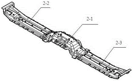 Front floor assembly structure suitable for platform vehicle type