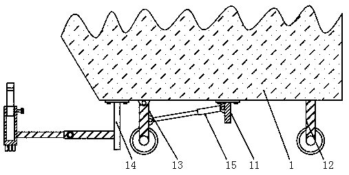 Metallic iron scrap transport vehicle with loading and unloading convenience