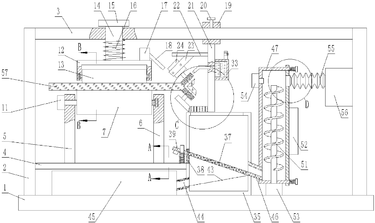 Glass edge grinding device