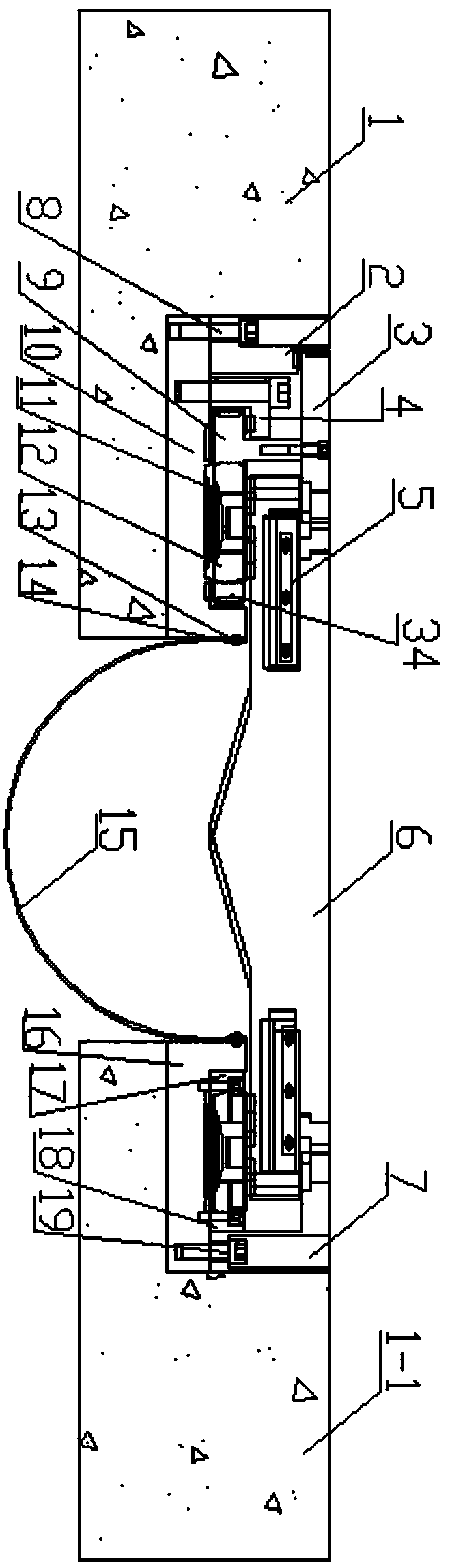 Oblique multi-directional displacement telescopic device