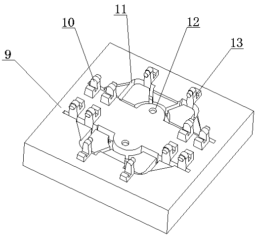 Casting process for bearing seat of frame saw