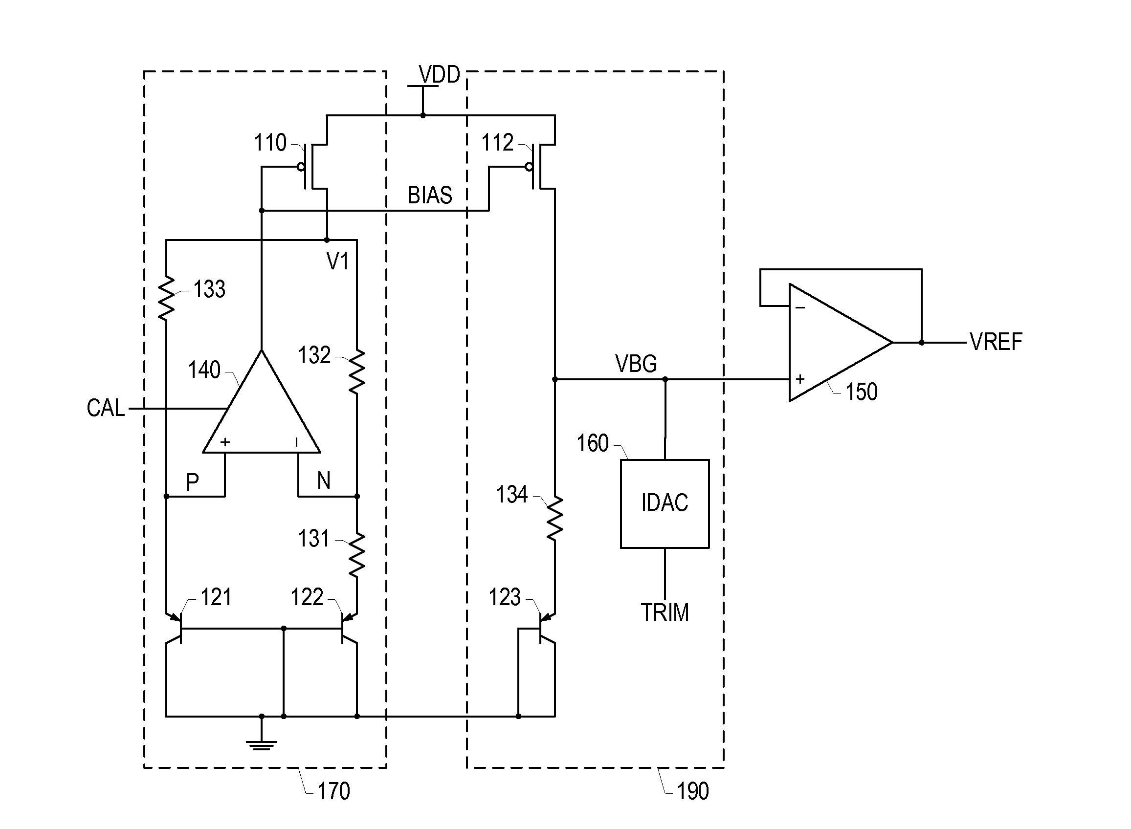 Precision bandgap reference