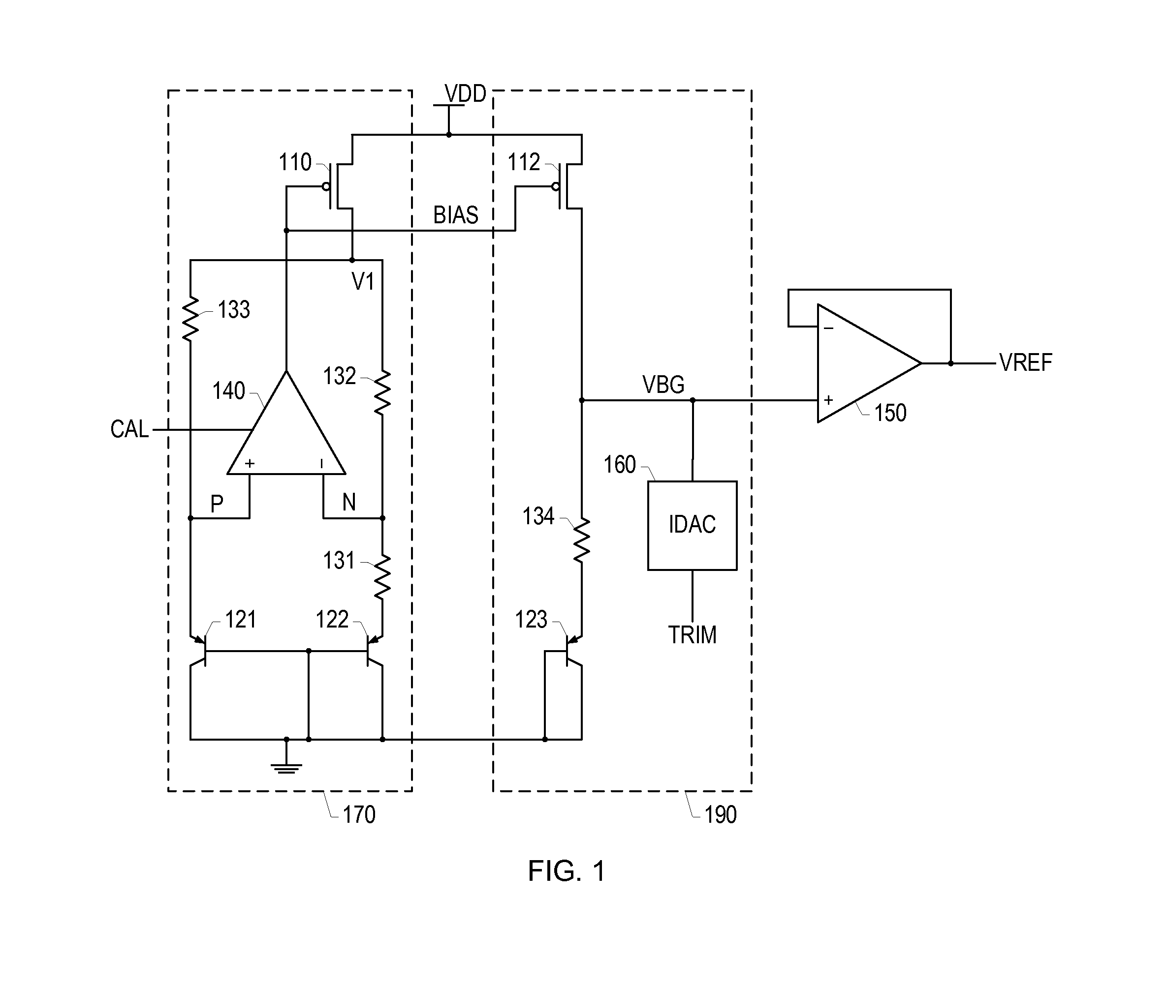 Precision bandgap reference