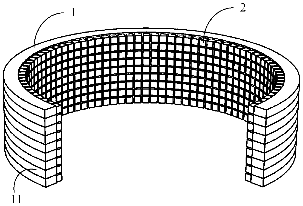 Phased array ultrasonic transducer and ultrasonic phased array inspection system