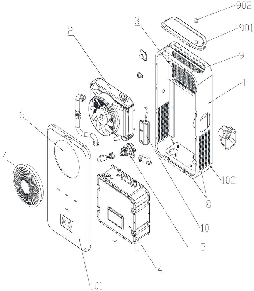 Liquid cooling heat dissipation direct current charging device