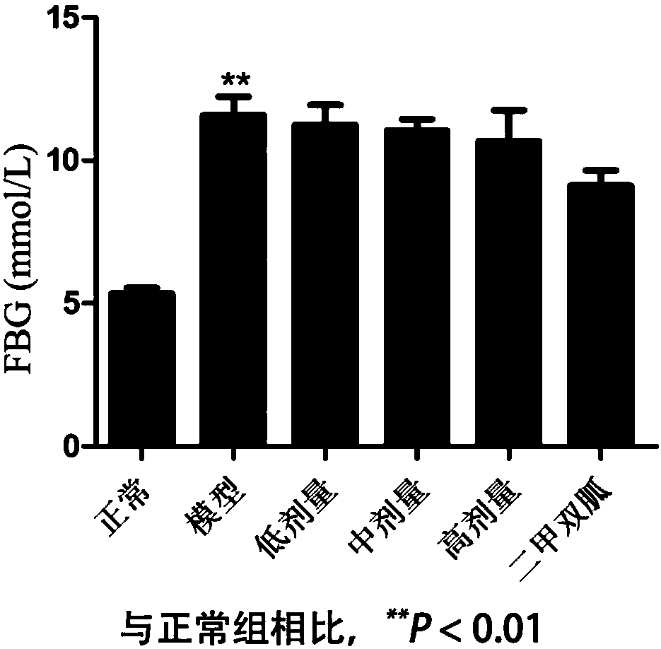 Drug composition for treating diabetes and preparing method thereof