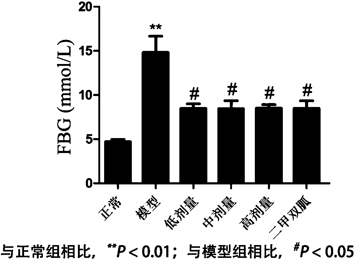 Drug composition for treating diabetes and preparing method thereof