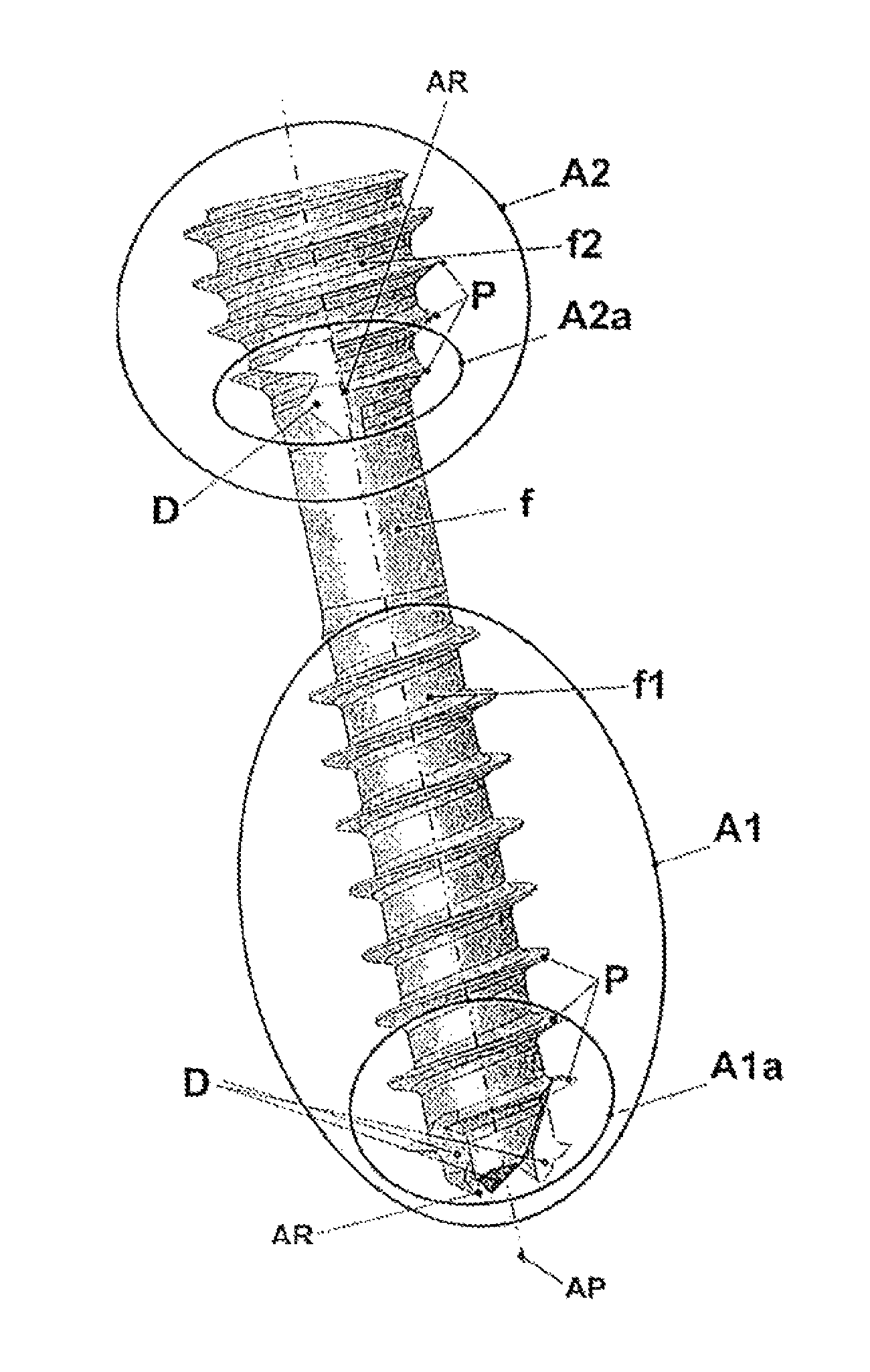 Screw for osteosynthesis and arthrodesis