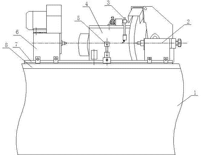 Numerical control end-face and excircle grinding machine