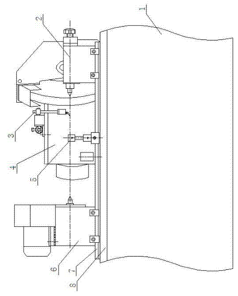 Numerical control end-face and excircle grinding machine