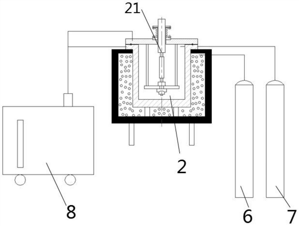 System for testing fatigue performance of material in low-temperature liquid hydrogen environment