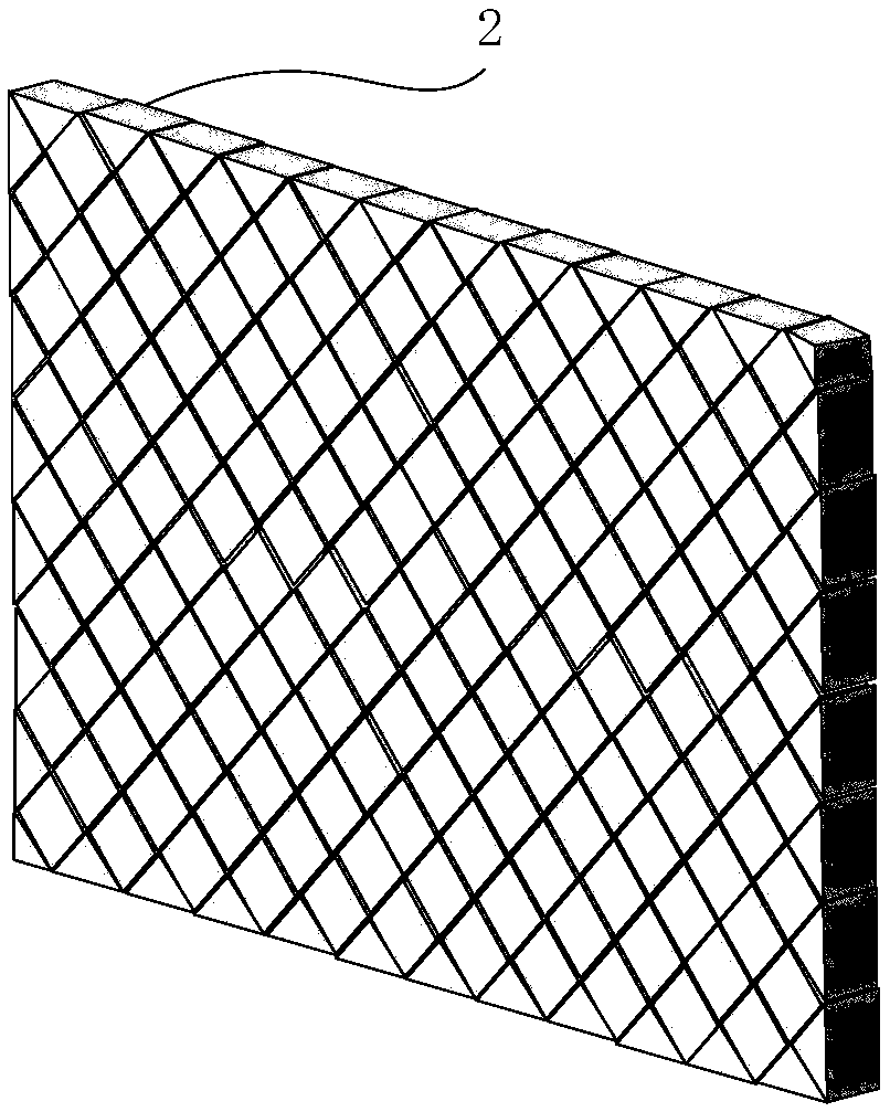 Multi-row multi-column equivalent negative refractive index flat lens