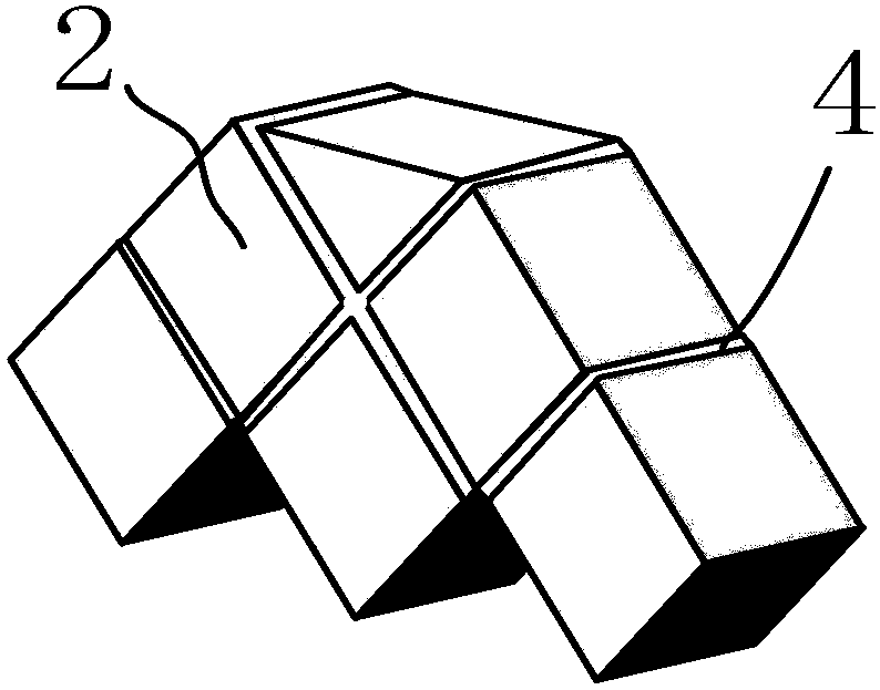 Multi-row multi-column equivalent negative refractive index flat lens