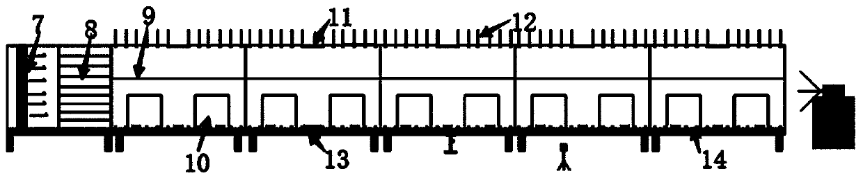 Small-size multifunctional size-adjustable tunnel train two-purpose fire hazard experiment platform and experiment method thereof