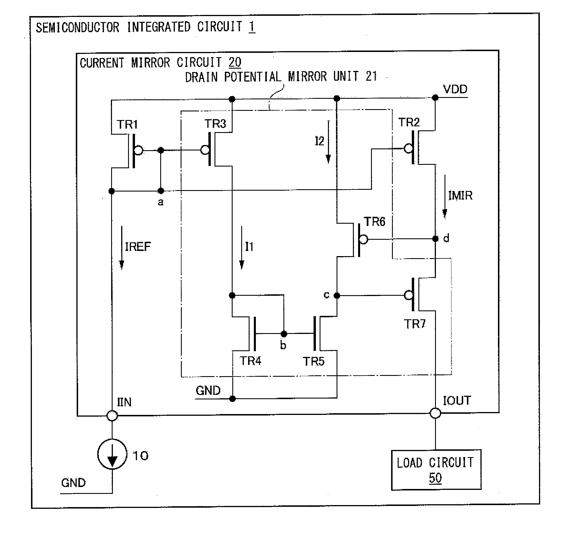 Current mirror circuit and receiver using the same