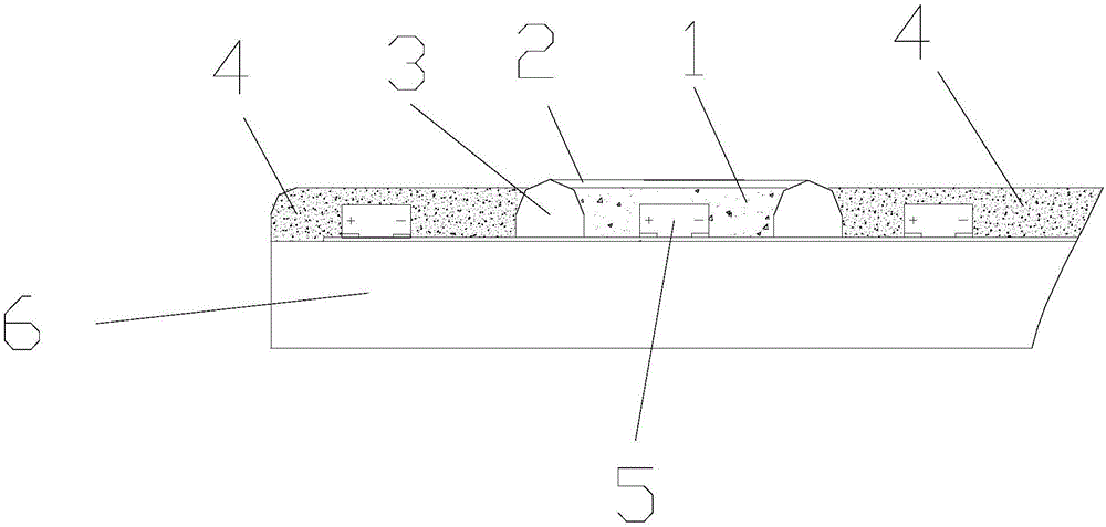 All-period-luminosity LED lamp with LED inverted wafer