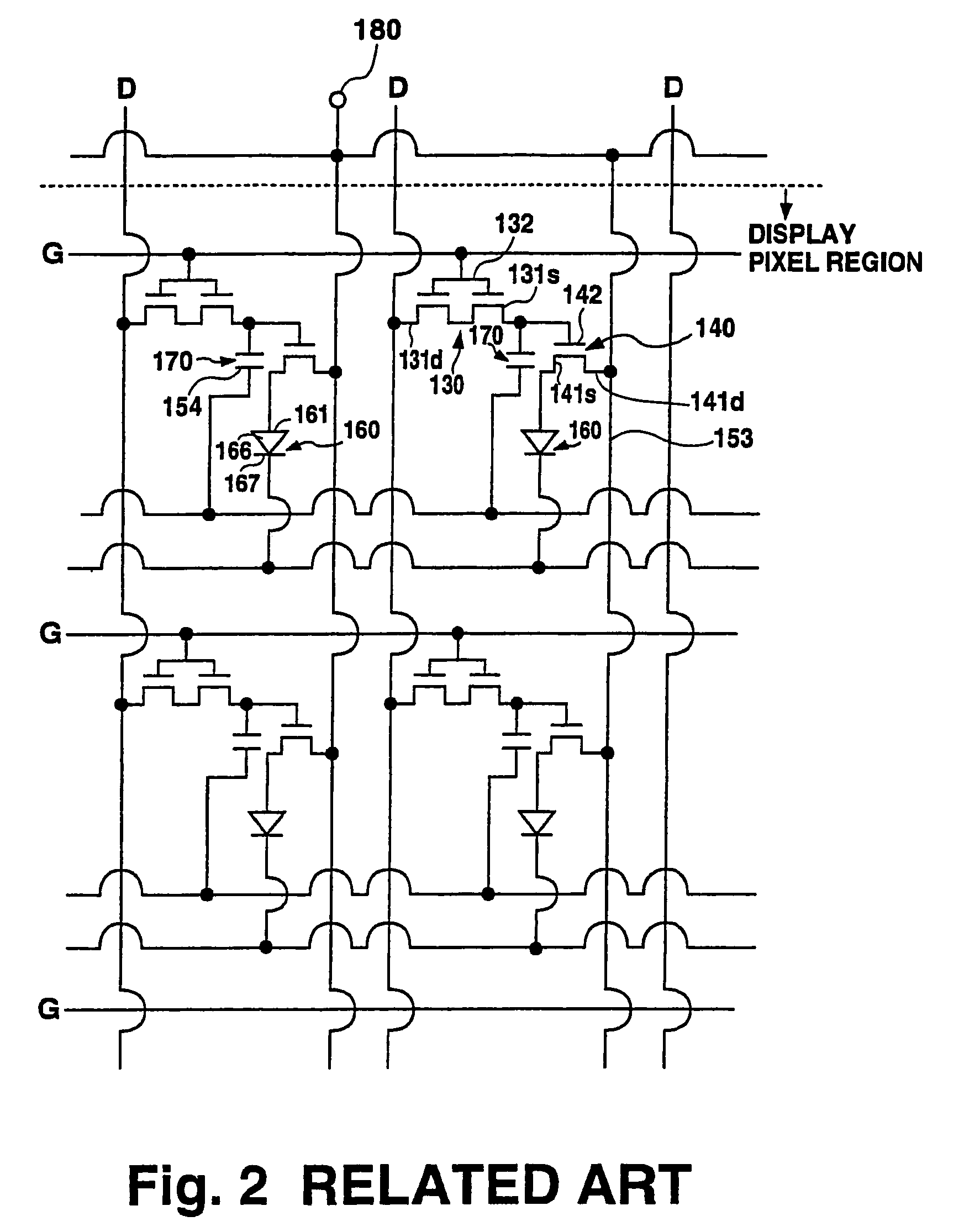 Emissive display device and electroluminescence display device with uniform luminance