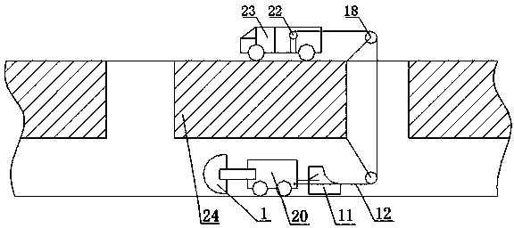 Method for pipeline sludge cleaning and pipeline sludge cleaning robot