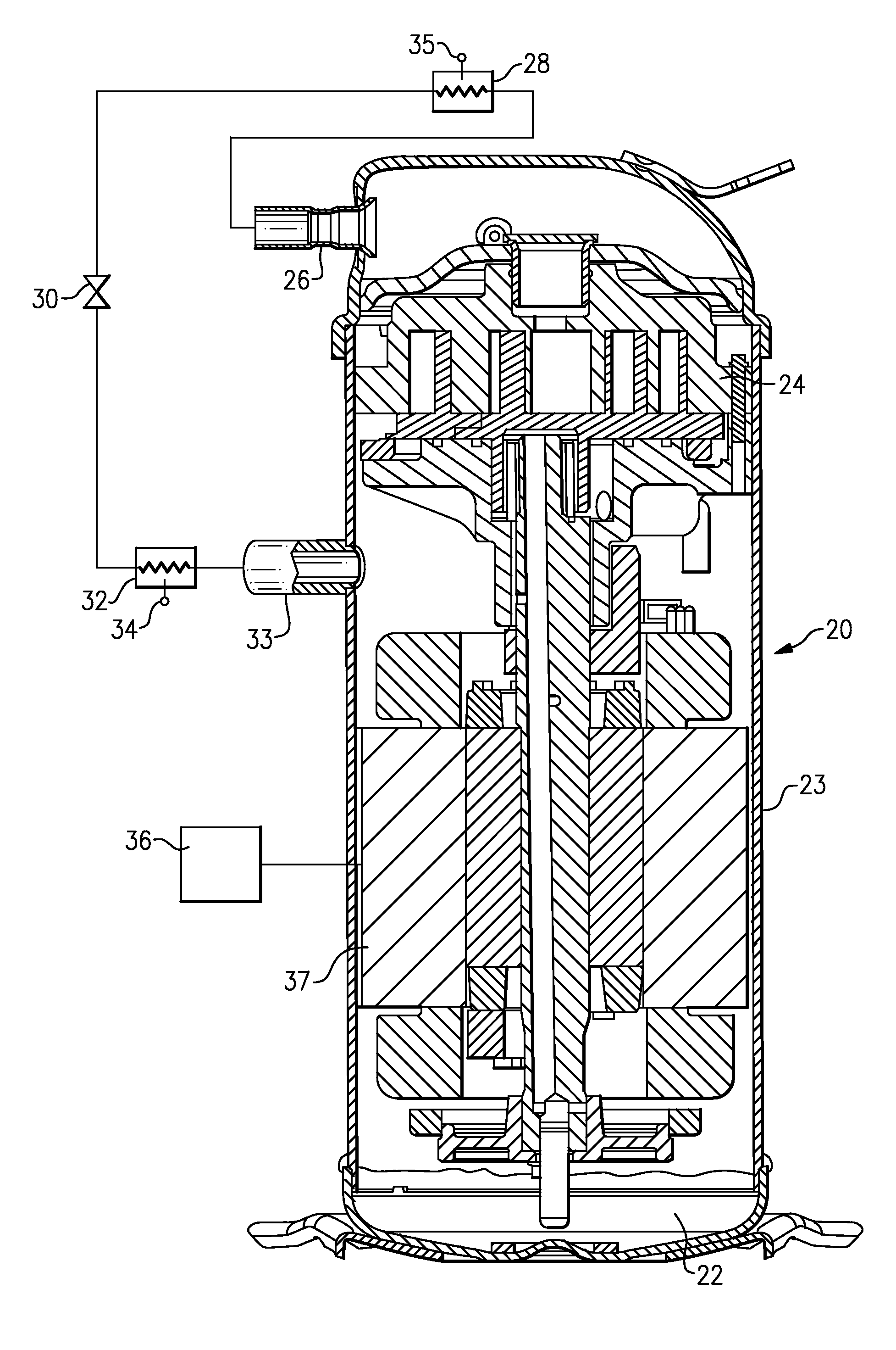 Oil return algorithm for capacity modulated compressor