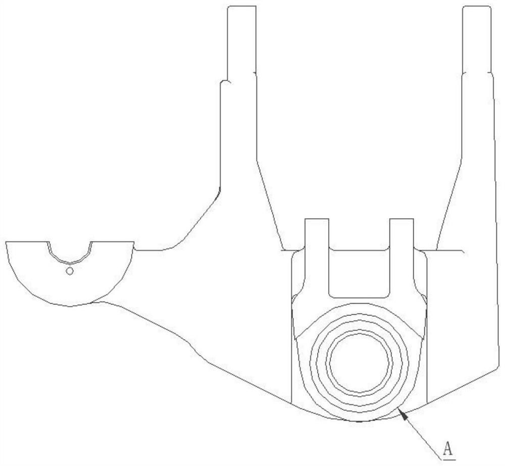 Machining method of front connecting seat of five-degree-of-freedom steering mechanism and front connecting seat