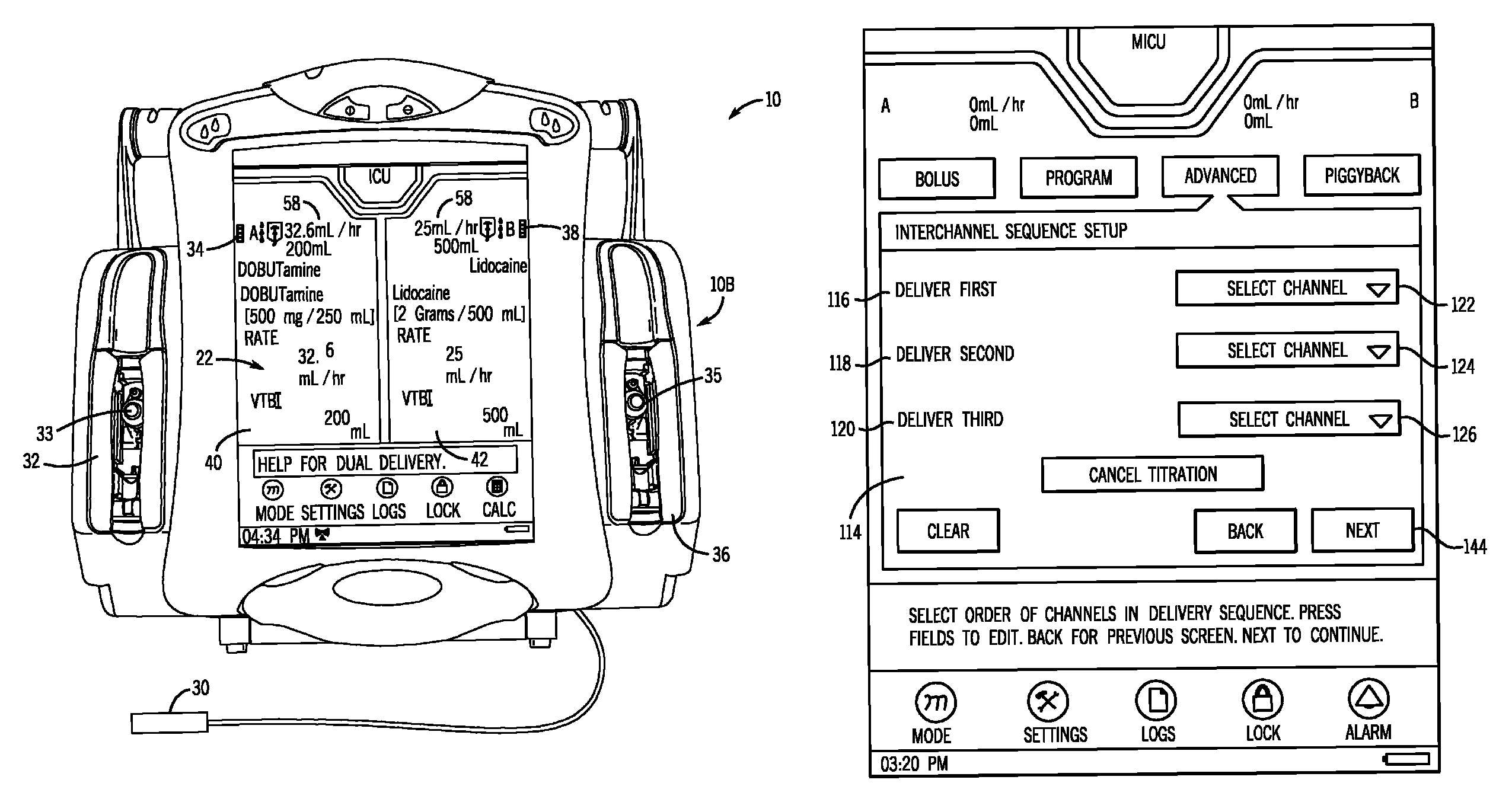 System and method for sequencing channels in a multi-channel infusion pump