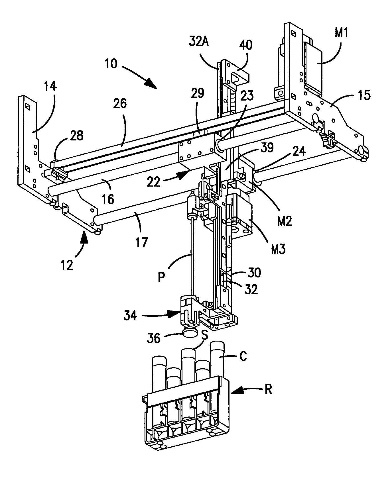 Apparatus for aspirating liquids from sealed containers