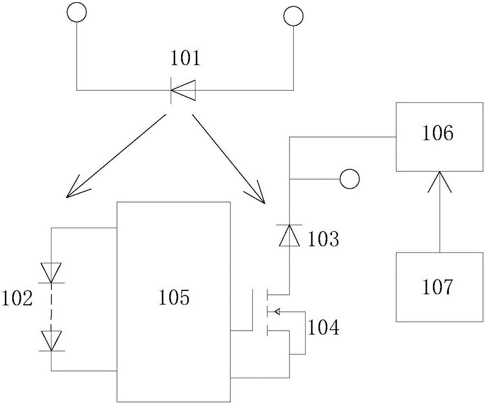 Circuit structure used for driving silicon-based avalanche photodiode