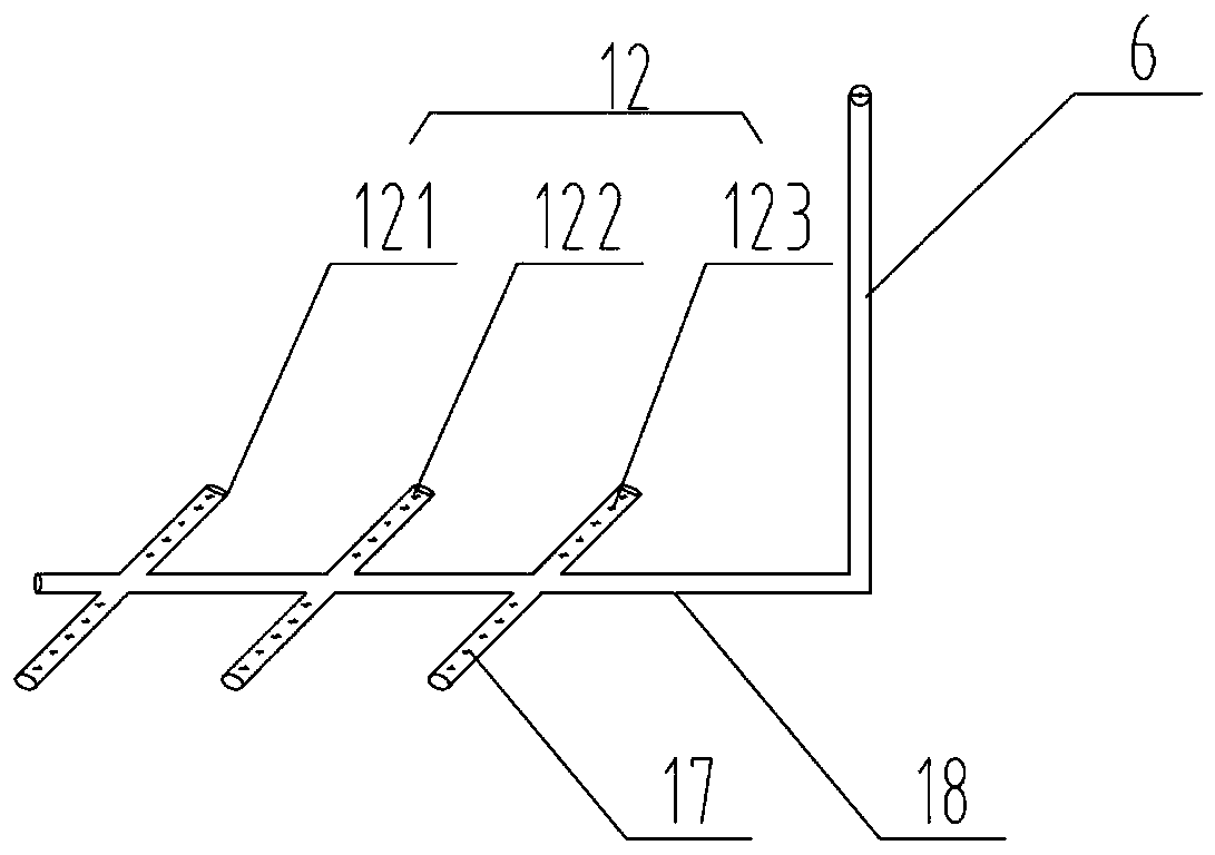 Compound aeration device for controlling gradient dissolved oxygen distribution